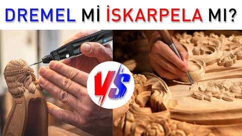 Sezgin Mesut’un Dremel mi iskarpela mı karşılaştırma videosunun kapak görseli